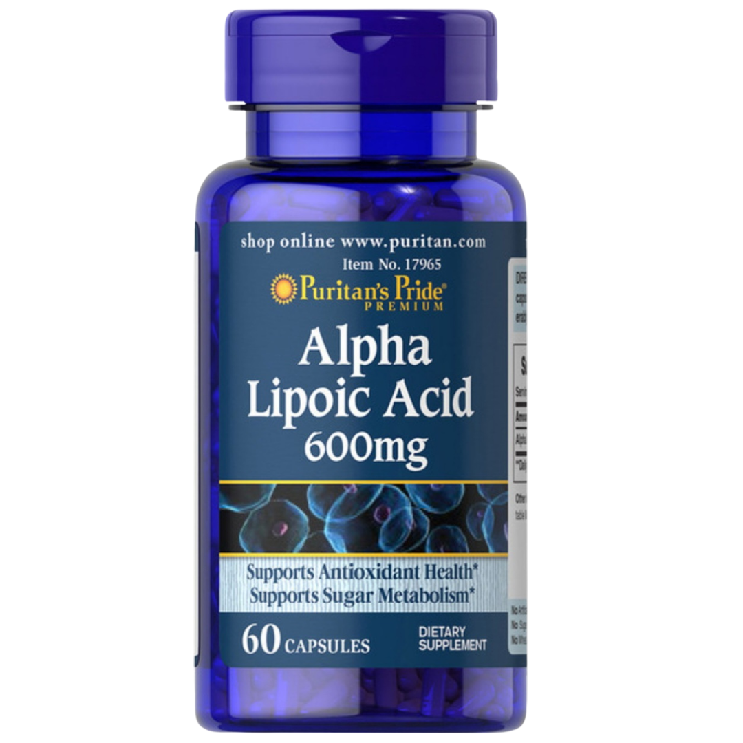 Acido alphalipoico. 600 mg. 60 cápsulas. Puritan’s pride