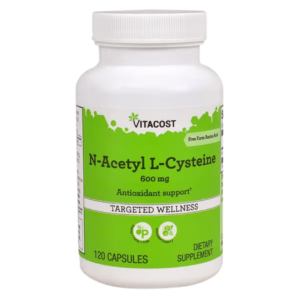 N - acetilcisteína. 600 mg. 120 cápsulas. Vitacost.