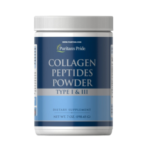 Colágeno hidrolizado. Péptidos en polvo - Tipo I y III. 198.45 gr. Purtian's pride.