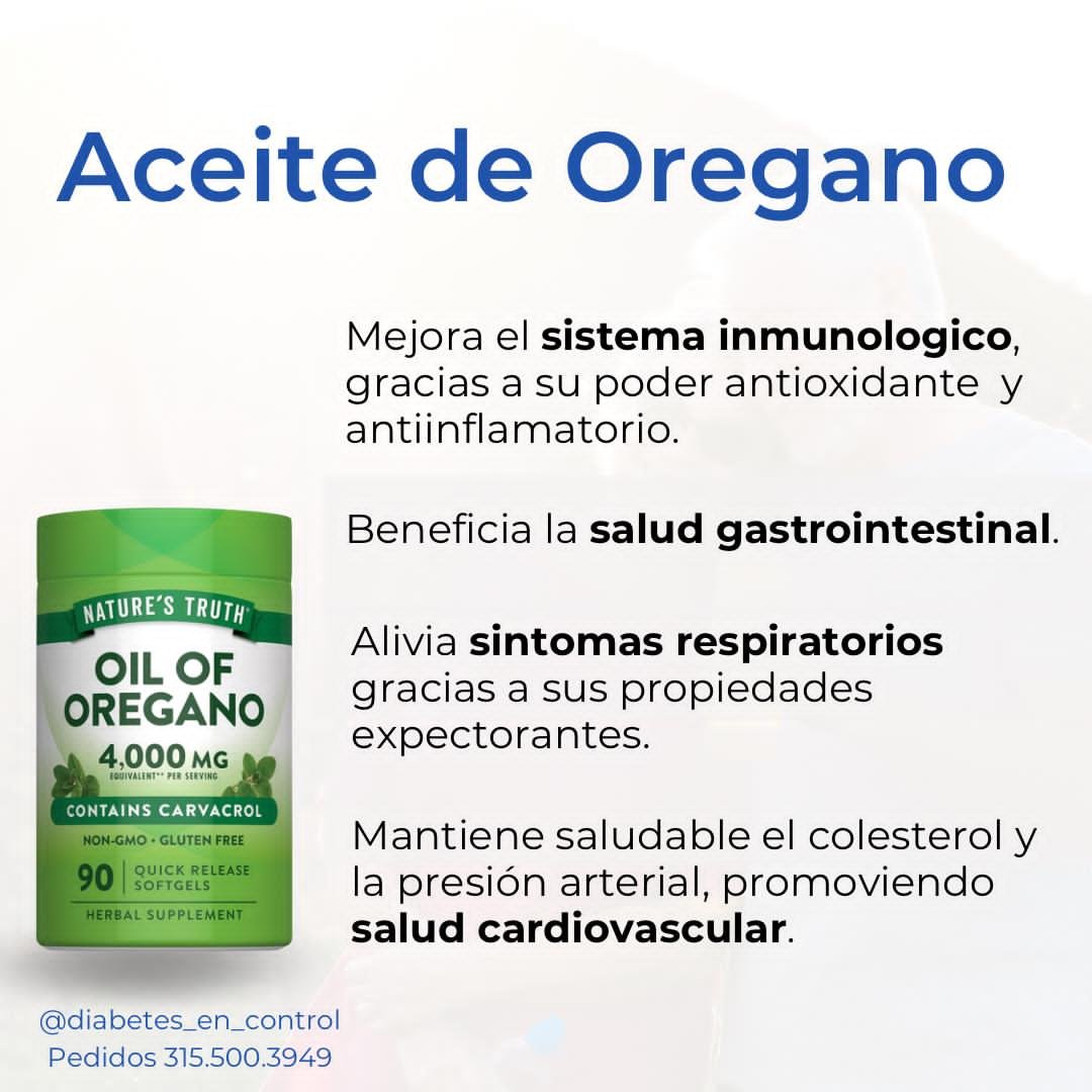 Aceite de Oregano. 90 cápsulas. 3.000 mg. Nature's Truth. - Imagen 3