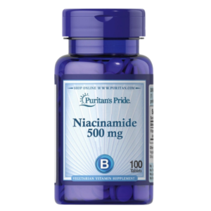 Niacinamida. 500 mg. 100 tabletas. Puritan's Pride.