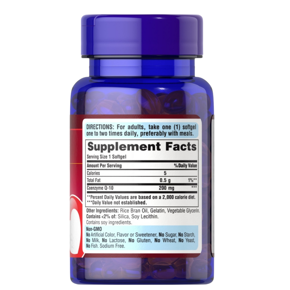 Coenzima Q10. 200 mg. 60 cápsulas. Puritan’s pride - Imagen 2