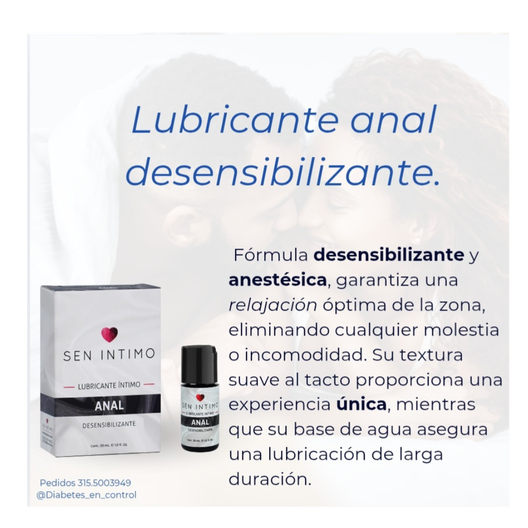 Lubricante Anal desensibilizante. 30 ml. Sen intimo - Imagen 3