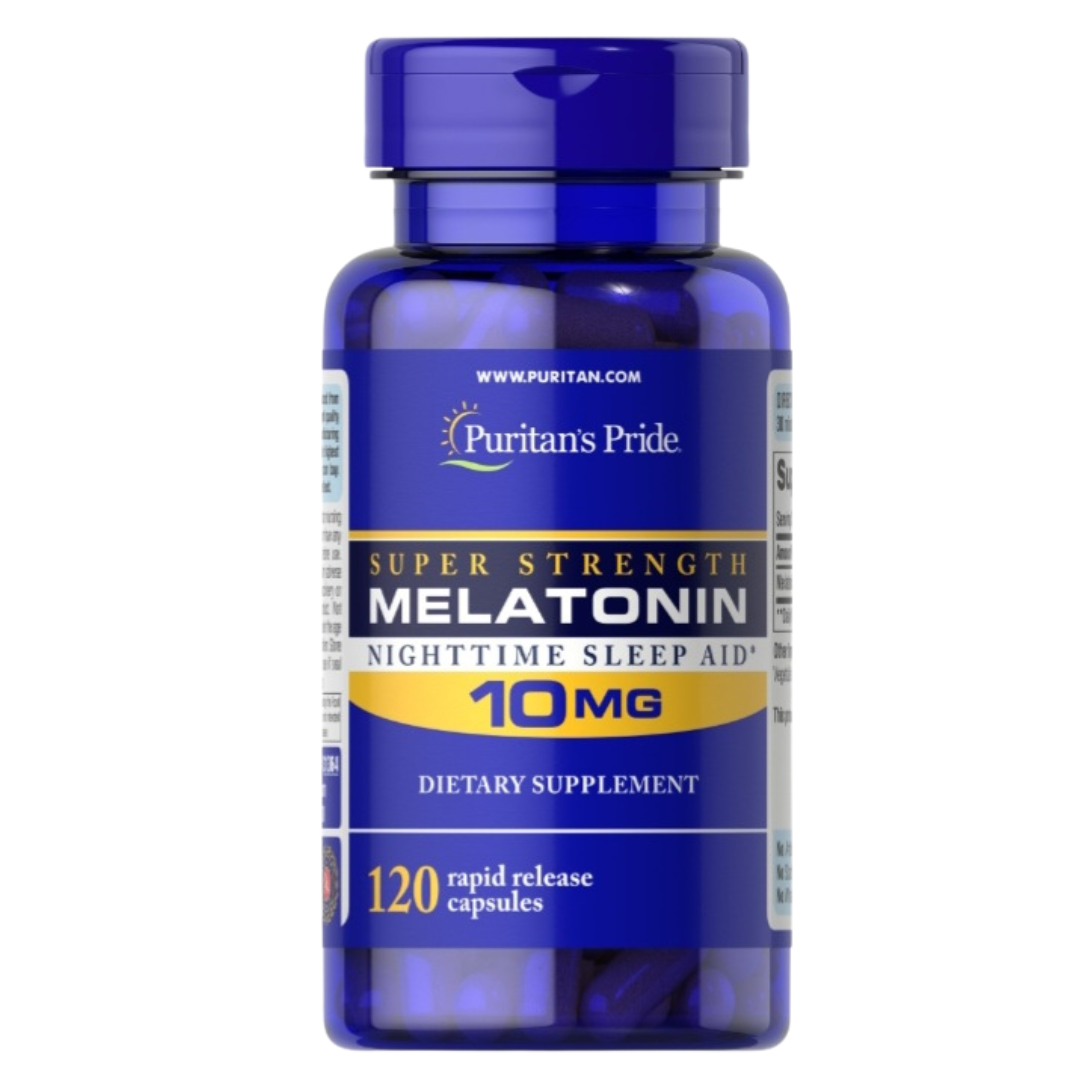 Melatonina 10 mg. 120 cápsulas. Puritan’s Pride.