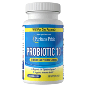 Probióticos Probiotic 10. 20 billones de bacterias. 120 cápsulas. Puritan’s Pride.