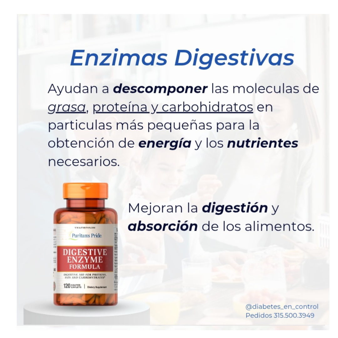 Enzimas digestivas. 120 tabletas. Puritan’s Pride. - Imagen 3