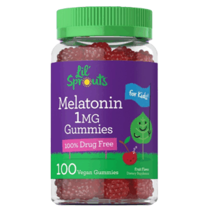 Melatonina 1 mg en gomas.  100 gomitas sabor a frutas. Para Niños y adultos.Carlyle.