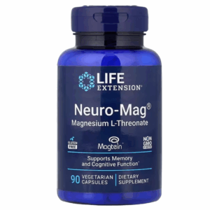 Threonato de magnesio. 2.000 mg. 90 cápsulas. Life extension.
