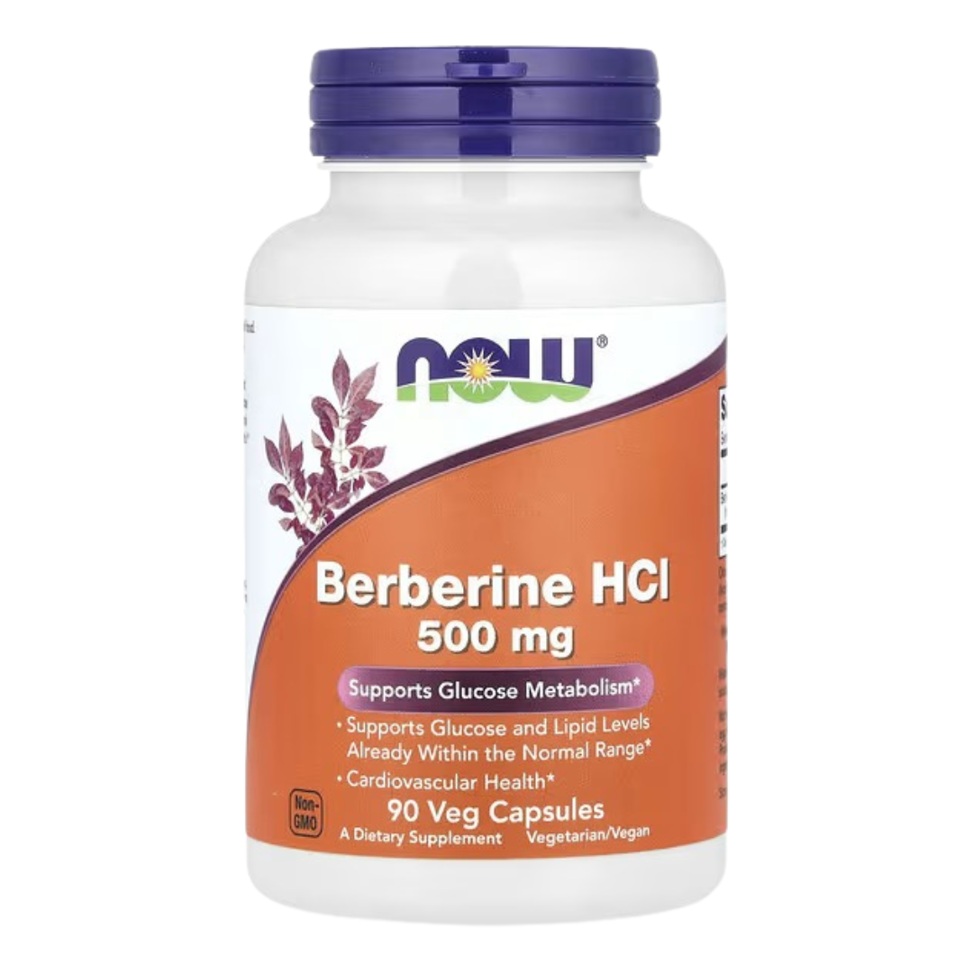 Berberina 500 mg. 90 cápsulas. Now